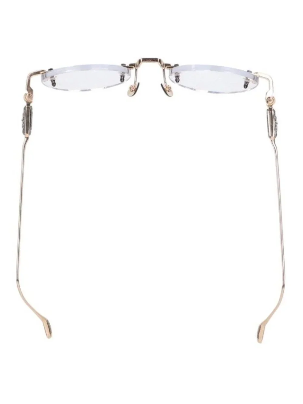 Chrome Hearts II Side Floral Rimless Sunglasses Eyewear